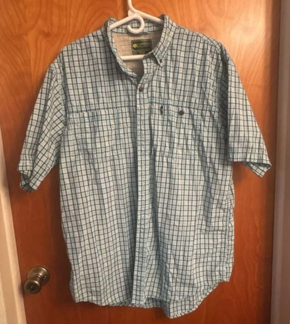 G.H. Bass & Co. Explorer Size XL Blue Plaid Button-Down Shirt